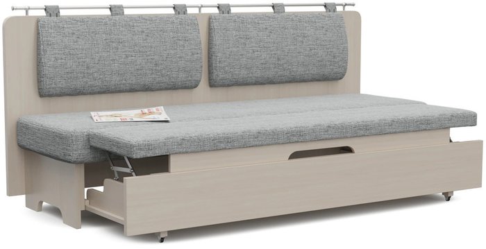 Диван-кровать кухонный Стокгольм СВ бежево-серого цвета  - лучшие Прямые диваны в INMYROOM