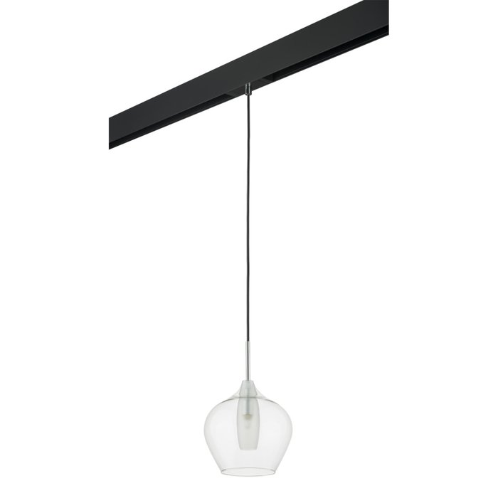 Светильник д/1-фазн трека PENTOLA 1х25W G9 ХРОМ/ПРОЗРАЧНЫЙ/ЧЕРНЫЙ (803041+595007) - купить Трековые светильники по цене 7557.0 Светильник д/1-фазн трека PENTOLA 1х25W G9 ХРОМ/ПРОЗРАЧНЫЙ/ЧЕРНЫЙ (803041+595007) - купить Трековые светильники по цене 7557.0
