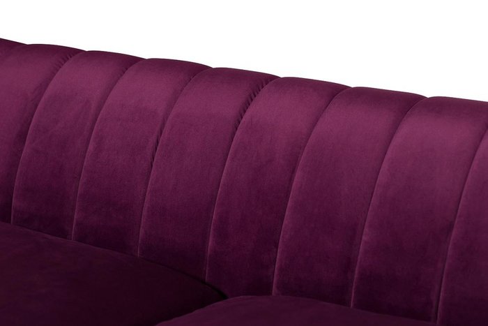 Диван трехместный велюр фиолетового цвета - лучшие Прямые диваны в INMYROOM