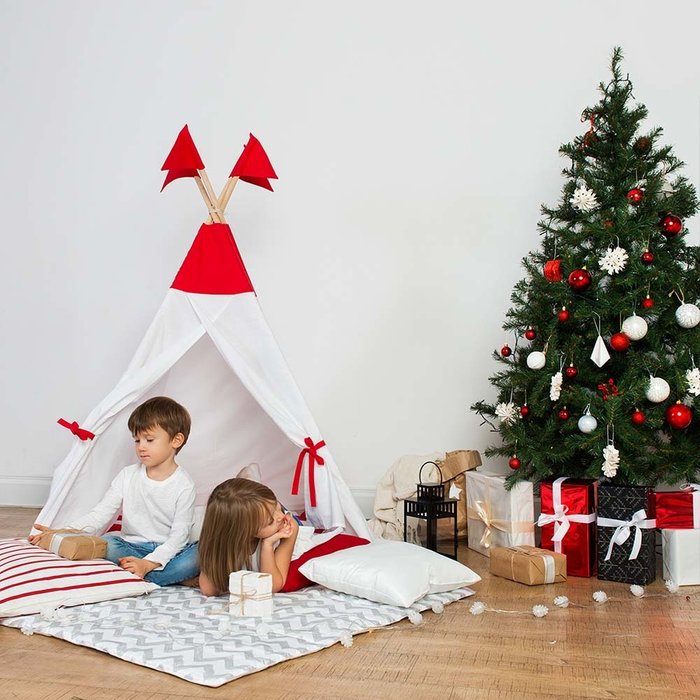Игровой коврик Бомбон Simple Red   - лучшие Ковры для детской в INMYROOM