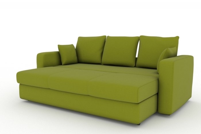 Прямой диван-кровать Liverpool зеленого цвета - купить Прямые диваны по цене 15500.0