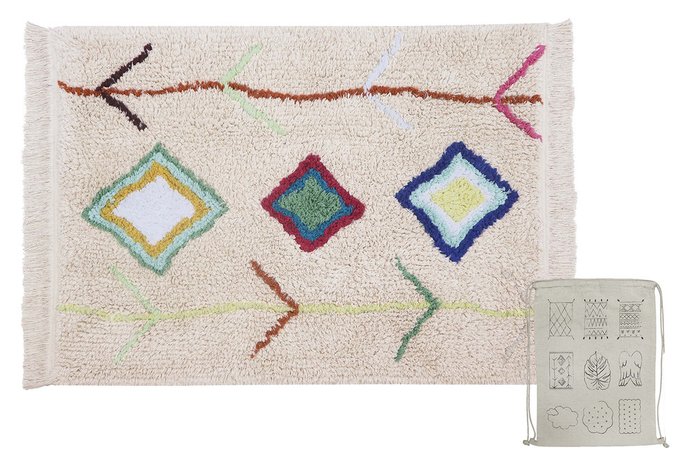 Стираемый ковер Mini Kaarol 70х100 светло-бежевого цвета - купить Ковры для детской по цене 7218.0
