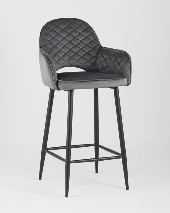Стул полубарный Венера серого цвета - купить Барные стулья по цене 10390.0