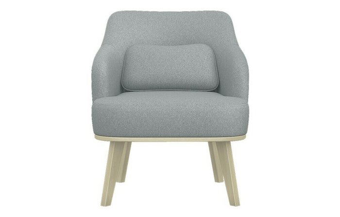 Кресло мягкое Курт серого цвета - купить Интерьерные кресла по цене 12700.0