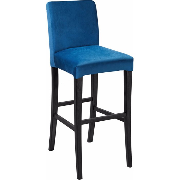 Барный стул Монако синего цвета