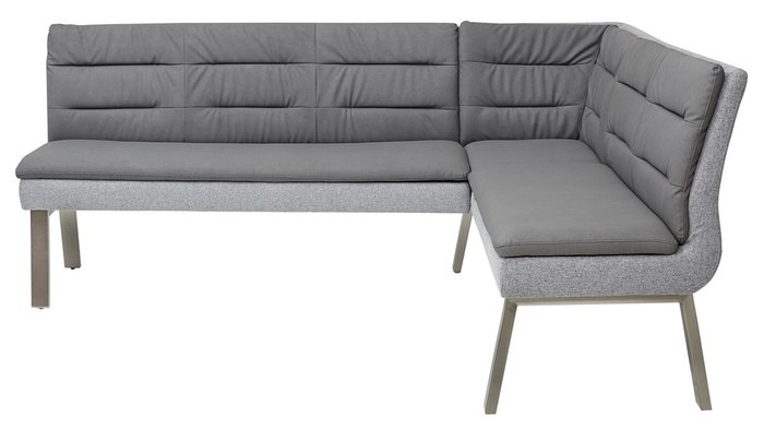 Угловой диван Malian серого цвета - лучшие Угловые диваны в INMYROOM