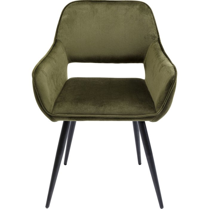 Стул мягкий San Fransico с подлокотниками цвета хаки - купить Обеденные стулья по цене 28480.0