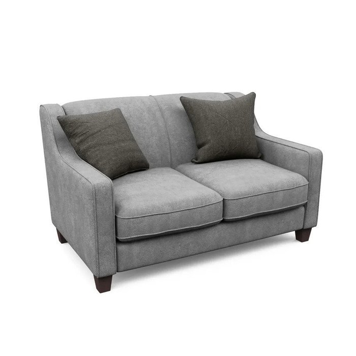 Двухместный диван-кровать Агата S серого цвета - купить Прямые диваны по цене 100050.0