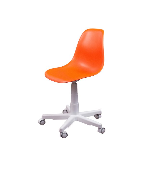Кресло Смузи оранжево-белого цвета