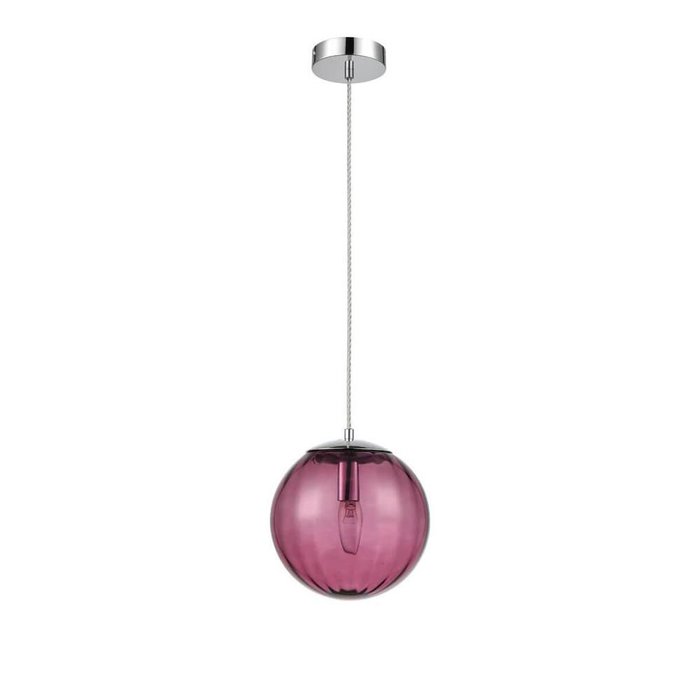 Подвесной светильник Folie розового цвета