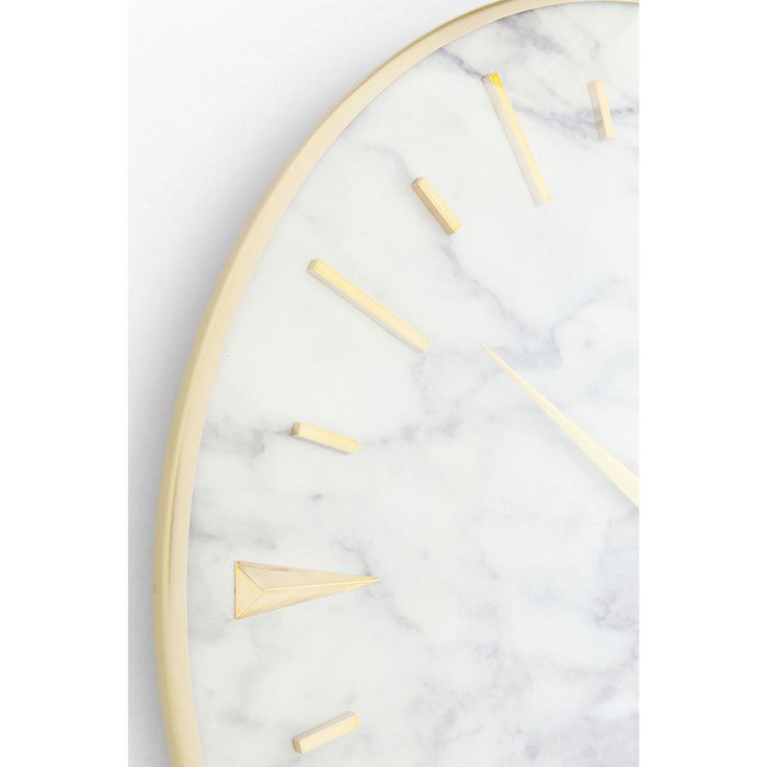 Часы настенные Marble белого цвета - лучшие Настенные часы в INMYROOM Часы настенные Marble белого цвета - лучшие Настенные часы в INMYROOM