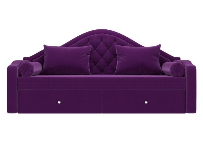Диван-кровать Сойер фиолетового цвета - купить Прямые диваны по цене 49999.0