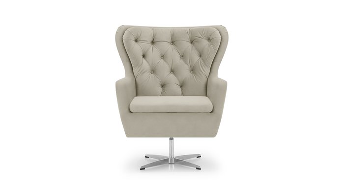 Кресло Дерби 2 бежевого цвета - лучшие Интерьерные кресла в INMYROOM