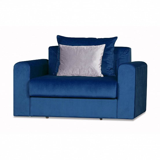 Кресло-кровать Мэдисон Лувр синего цвета