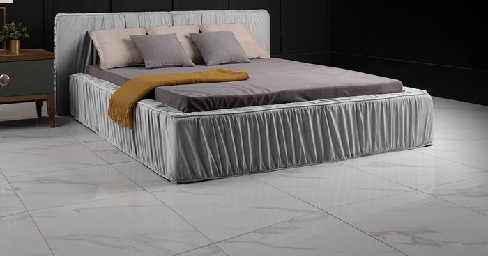 Кровать Storm 180х200 светло-серого цвета - купить Кровати для спальни по цене 74900.0