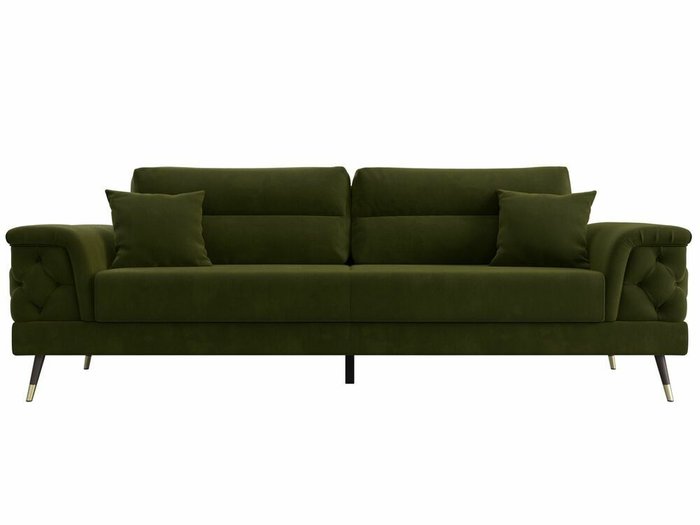 Диван-кровать Лига 023 зеленого цвета - купить Прямые диваны по цене 67999.0