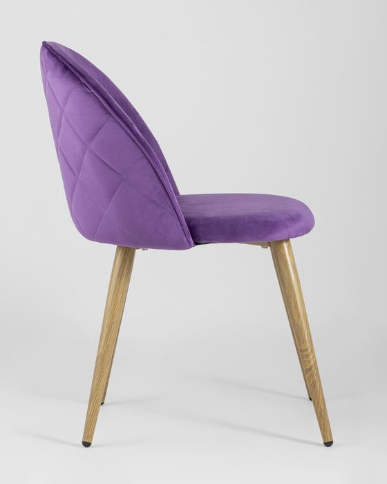 Стул Лион темно-лилового цвета - лучшие Обеденные стулья в INMYROOM