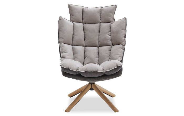 Кресло в стиле Husk серого цвета - лучшие Интерьерные кресла в INMYROOM