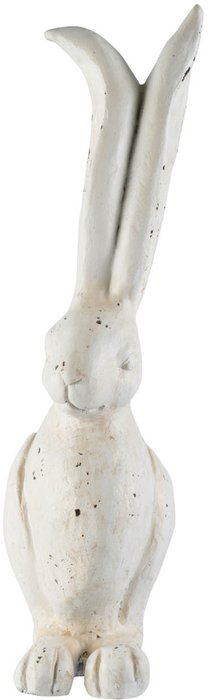 Фигура Заяц белого цвета - купить Фигуры и статуэтки по цене 3595.0