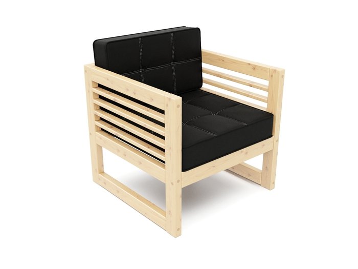 Кресло Сега черного цвета - купить Интерьерные кресла по цене 19990.0