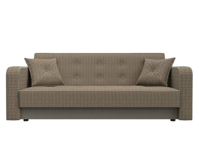 Диван-кровать Тур бежево-коричневого цвета - купить Прямые диваны по цене 29999.0