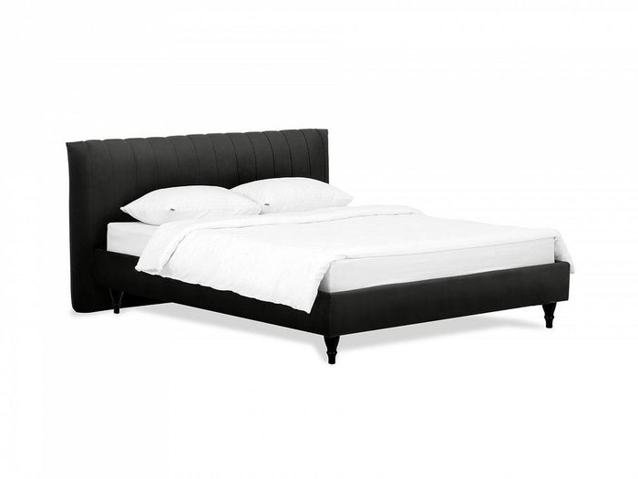 Кровать Queen II Anastasia L 160х200 черного цвета