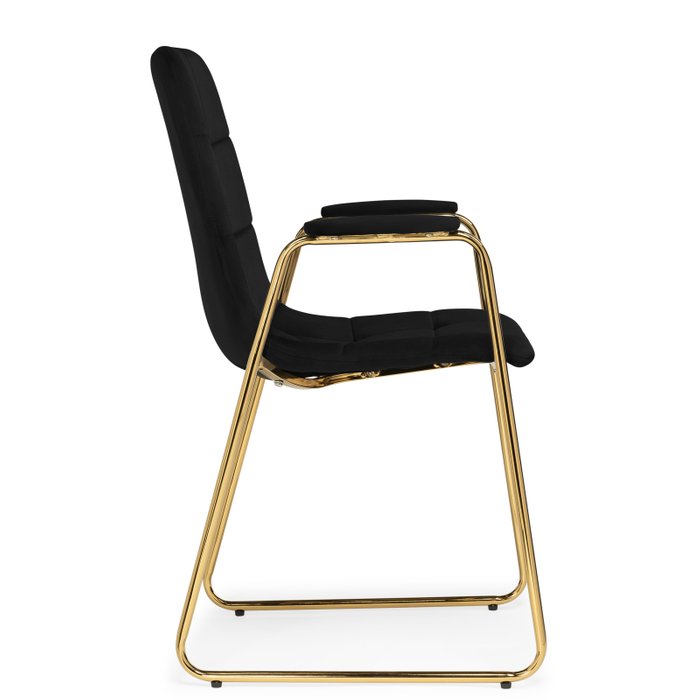 Стул с подлокотниками Lana черного цвета - лучшие Обеденные стулья в INMYROOM
