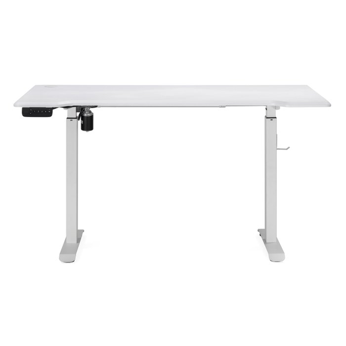 Стол письменный с механизмом подъема Маркос белого цвета - лучшие Письменные столы в INMYROOM