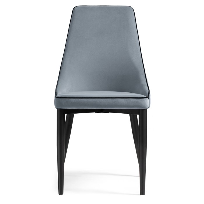 Стул Kora серого цвета на черных ножках - купить Обеденные стулья по цене 6300.0