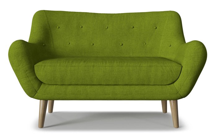 Диван прямой Элефант dream зеленого цвета - купить Прямые диваны по цене 22241.0