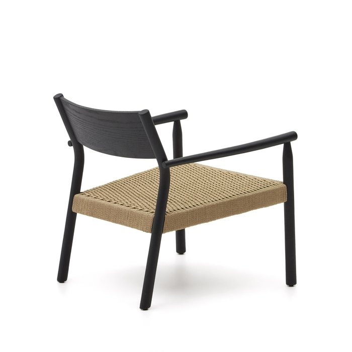 Кресло Yalia черно-бежевого цвета - лучшие Интерьерные кресла в INMYROOM