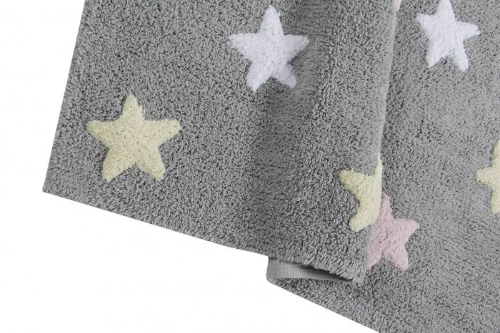 Ковер Stars Tricolor 120х160 серого цвета - лучшие Ковры для детской в INMYROOM