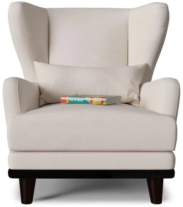 Кресло Роберт Ivory светло-бежевого цвета - купить Интерьерные кресла по цене 11034.0
