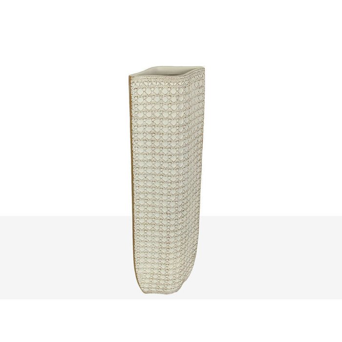 Ваза для цветов Romimex Кремовый Смола 17 x 48 x 11 cm - лучшие Вазы  в INMYROOM
