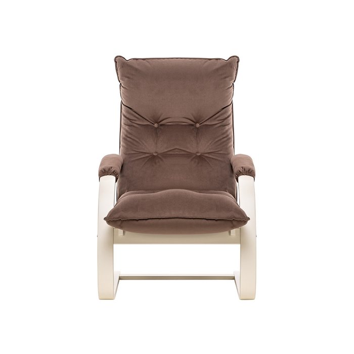 Кресло-трансформер Монако коричневого цвета с бежевым каркасом - купить Интерьерные кресла по цене 19240.0