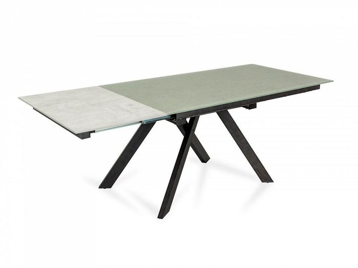 Раскладной обеденный стол Aris со стеклянной столешницей - купить Обеденные столы по цене 44900.0