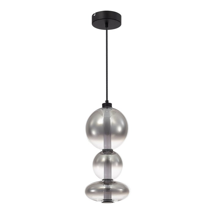 Светильник подвесной ST-Luce Черный/Дымчато-Серый LED 1*24W 3000K PERLINA - купить Подвесные светильники по цене 18490.0