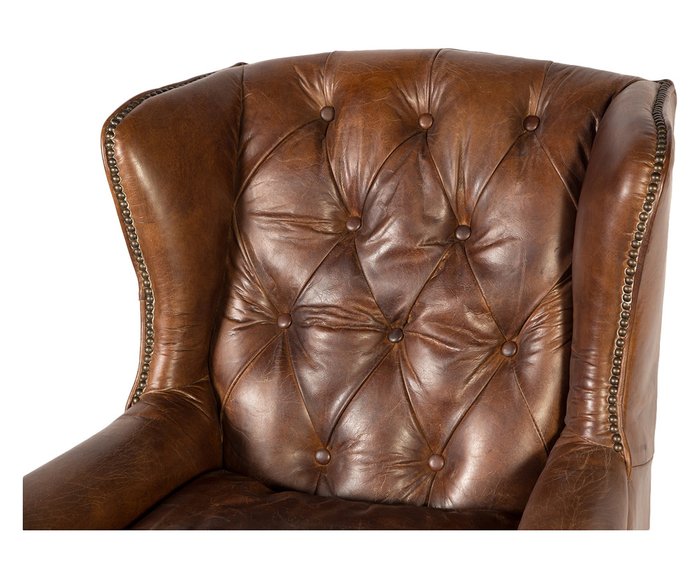 Кресло из кожи Вальбонн - лучшие Интерьерные кресла в INMYROOM