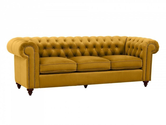 Диван Chester Classic светло-коричневого цвета - купить Прямые диваны по цене 89900.0