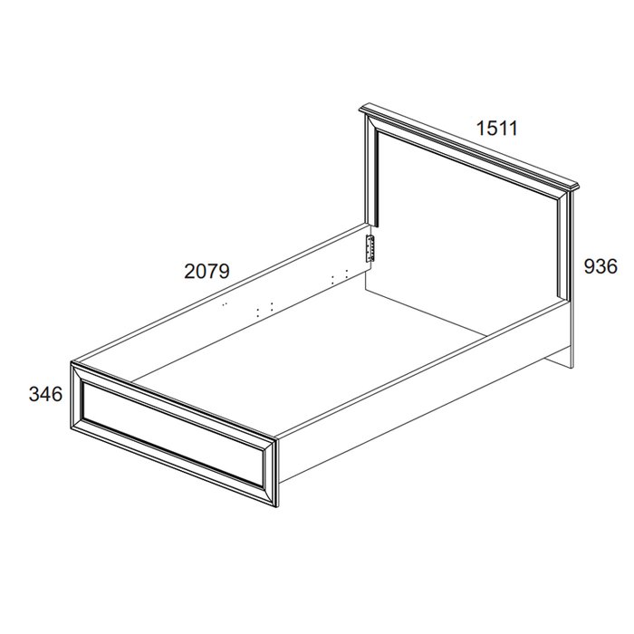  Кровать Tiffany 140х200 кремового цвета с подъемным механизмом - купить Кровати для спальни по цене 27399.0