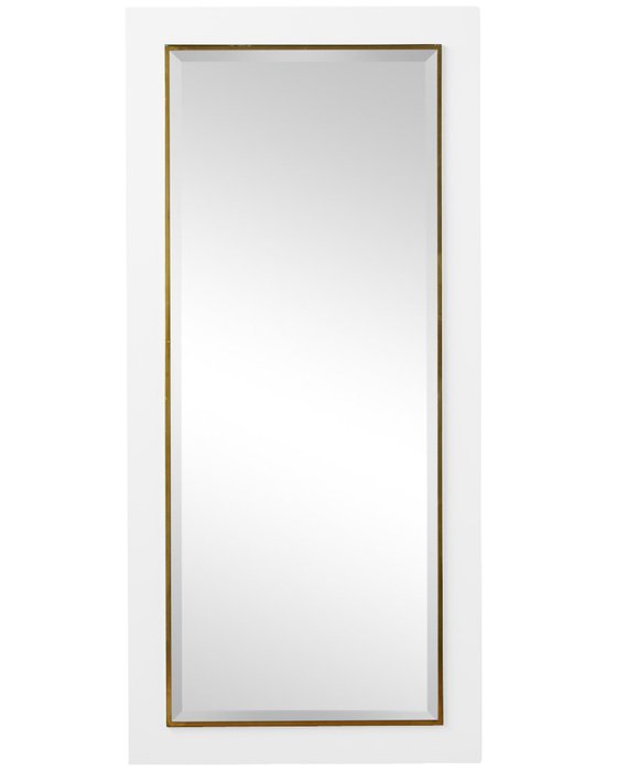 Напольное зеркало Пуатье в раме белого цвета