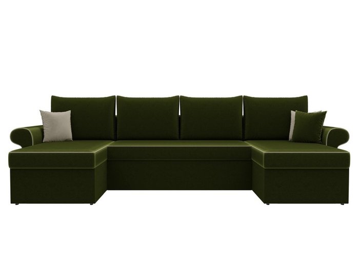 Угловой диван-кровать Милфорд зеленого цвета - купить Угловые диваны по цене 73990.0