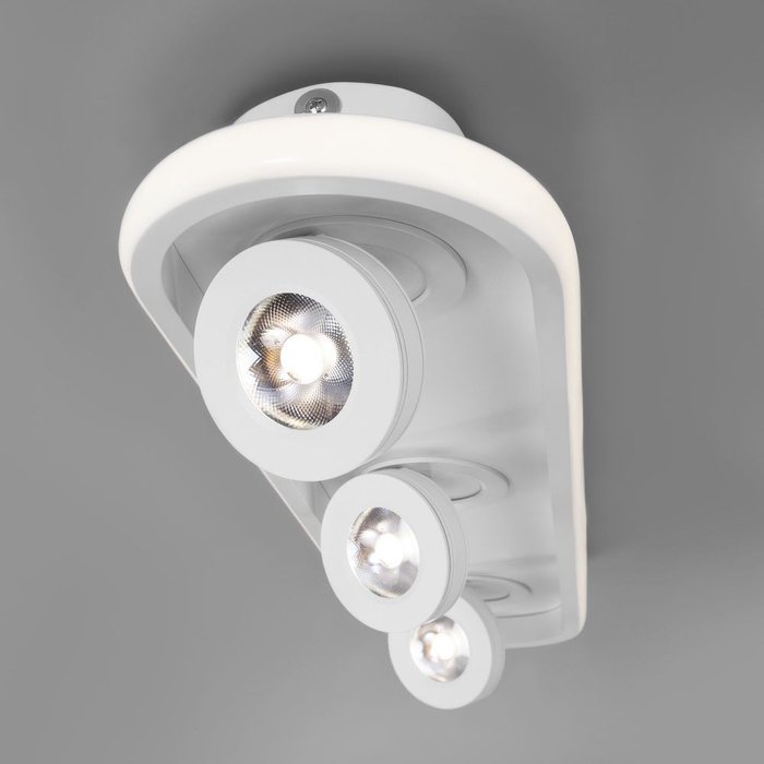Потолочный светодиодный светильник 20123/3 LED белый Slam - лучшие Потолочные светильники в INMYROOM