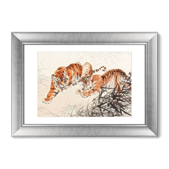 Репродукция картины Tigers in the bush 1905 г. - купить Картины по цене 12499.0