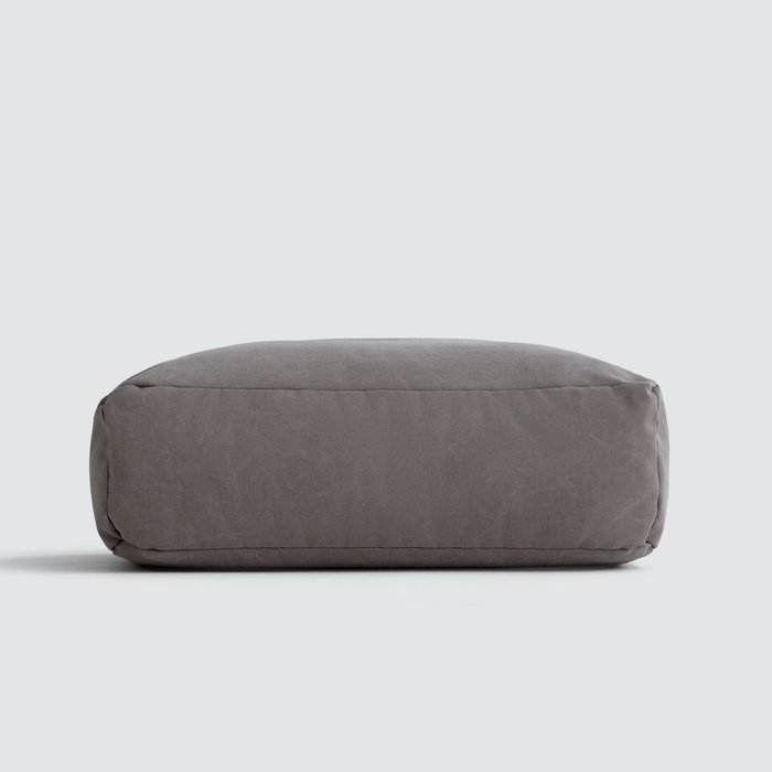 Пуф-подушка из натурального хлопка серого цвета - лучшие Бескаркасная мебель в INMYROOM