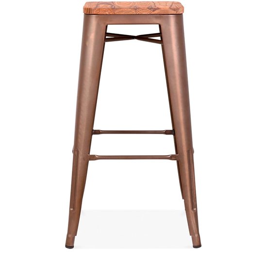 Стул Tolix Wood с сидением из массива вязи - купить Барные стулья по цене 5590.0