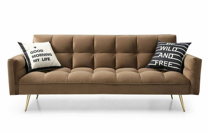 Диван-кровать Madrid коричневого цвета - лучшие Прямые диваны в INMYROOM