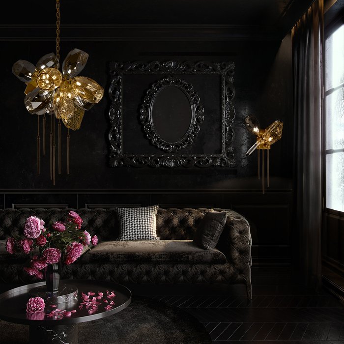 Подвесная люстра Britannica 10401/800S (стекло, цвет дымчатый) - лучшие Подвесные люстры в INMYROOM