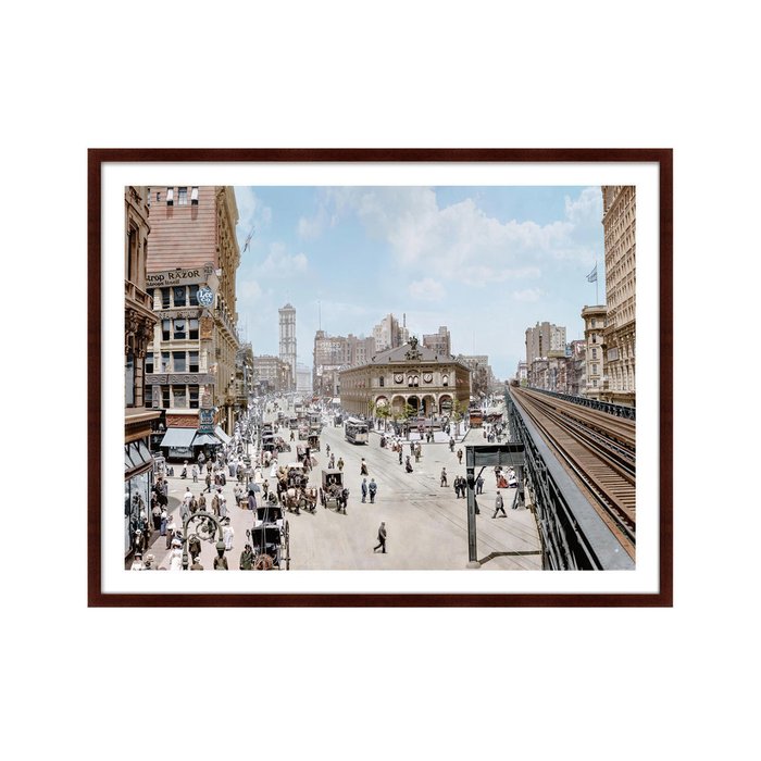 Картина Everyday Life In New York City 1908 г. - купить Картины по цене 16999.0