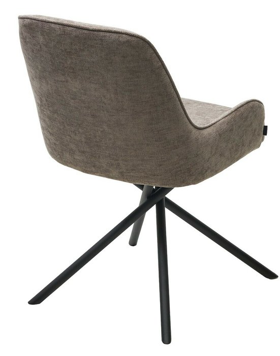 Стул Луиджи Данс вращающийся серо-коричневого цвета - лучшие Обеденные стулья в INMYROOM